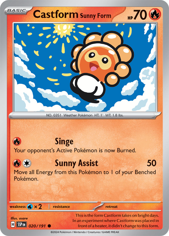 Castform Sunny Form 020/191